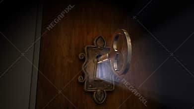 Animated Skeleton Key Opening Door