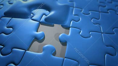 Puzzle pieces coming together