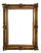 Antique wooden frame