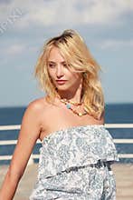 Attractive blond woman