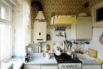 Old small kitchen
