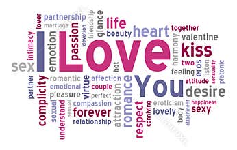 I Love You Word Cloud