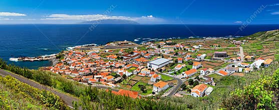 Panoramic view of Vila do Corvo