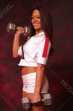 Pretty Fitness woman