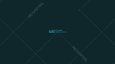 Animated HUD infographic element loading progress indicator