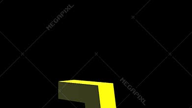 3D number transitions 1-7 appear from bottom to top