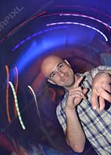 Man at a party