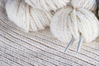 Craft background - knitting