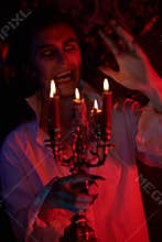 Aggressive shouting vampire