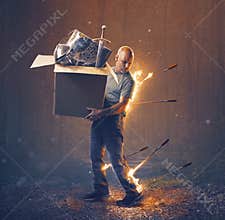 Man under attack