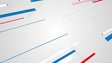 Flat line moving looping on background