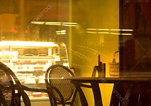 Cafe at night