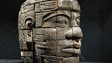 Discovering the giant Olmec head sculpture at a museum in Mexico City—an amazing artifact!