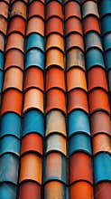 Red roof tiles.