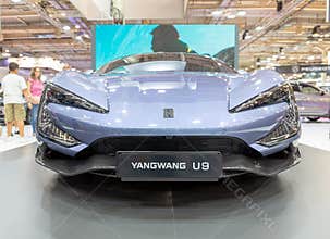 BYD Yangwang U9 supercar at Auto Athina 2024 Motor Show.