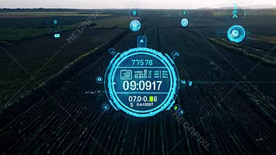 Futuristic Agriculture Tech: Digital Farm Monitoring Interfaces