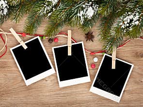 Blank christmas photo frames