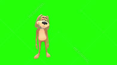 Animated wobbly dog character object