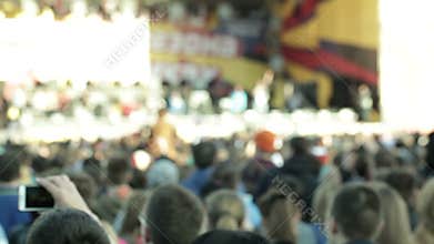 People cheering at concert 2