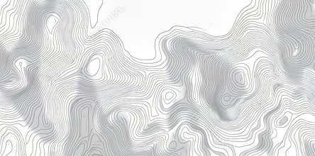 A white wave paper curved reliefs abstract background with topographic wavy pattern design, Modern illustration with a