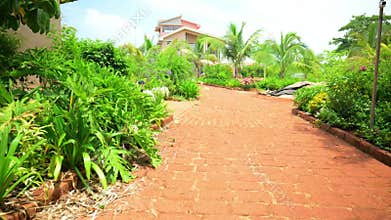 Walkway Approaching to a Bungalow