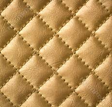 Golden Genuine Leather Texture