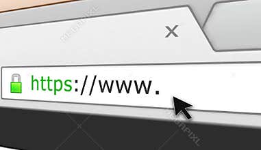 Perspective Secure web site browser address bar