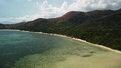Philippine Paradise: Aerial Drone Views of Stunning Sunsets, Sunrises, and Tropical Beaches with Palm Trees