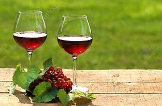 Wine on a summer day