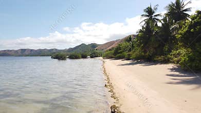 Philippine Paradise: Aerial Drone Views of Stunning Sunsets, Sunrises, and Tropical Beaches with Palm Trees