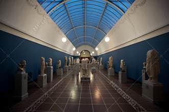 Statues at an art museum