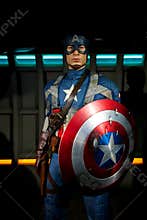 Captain America at Madame Tussauds