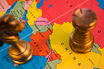 China and India chess battle