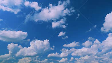 Sky Replacement. Pink Clouds In Blue Sky At Day Or Sunset. Light Pink Clouds Sunset Blue Sky.