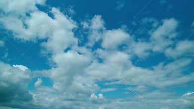 Dynamic Weather Change. Nature Weather Blue Sky. B Roll Cloudscape. Nature Weather Blue Sky.