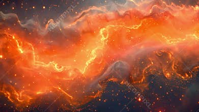 Celestial golden radiance on deep starry canvas.