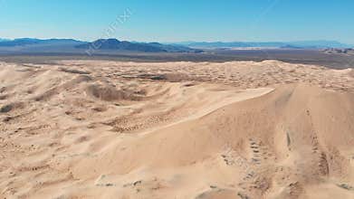 drone footage of the mohave desert