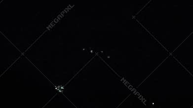 Footage of firework at night on new years