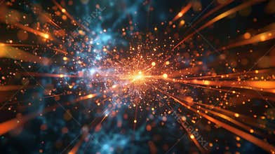 An animated GIF demonstrating the dynamic exchange of virtual photons between charged particles