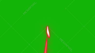 Laser blaster shooting top Resolution green screen video 4k