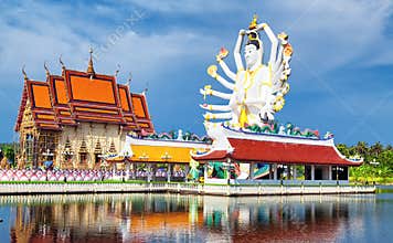 Thailand landmark in koh Samui, Shiva sculpture