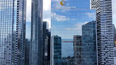 Sun Life Financial building in Toronto Canada - TORONTO, CANADA - APRIL 17, 2024
