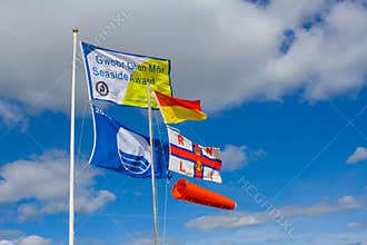 Beach safety flags