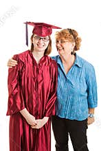 High School Graduate and Proud Mom Vertical