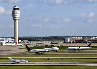 Busy airport