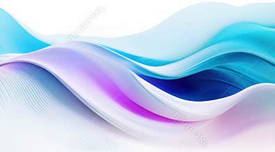 Flowing abstract waves in vibrant colors