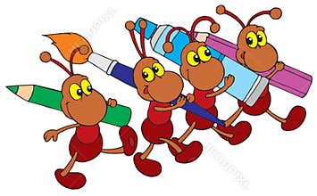 Ants (vector clip-art)