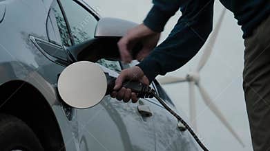 Wind turbine electric car