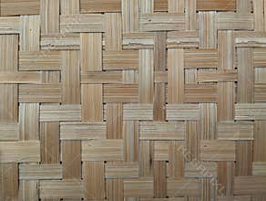 Unique pattern texture woven bamboo for abstrack background or 3D rendering