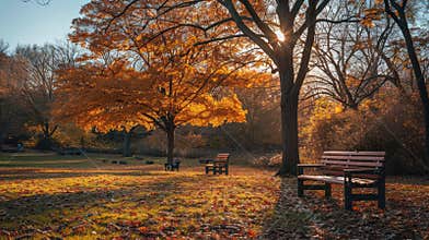 High park, toronto, basks in the glow of a golden autumn afternoon, painting a picturesque scene for visitors to enjoy